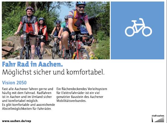Ausschnitt Integriertes Handlungskonzept Haaren: Abschnitt Fahr Rad in Aachen
