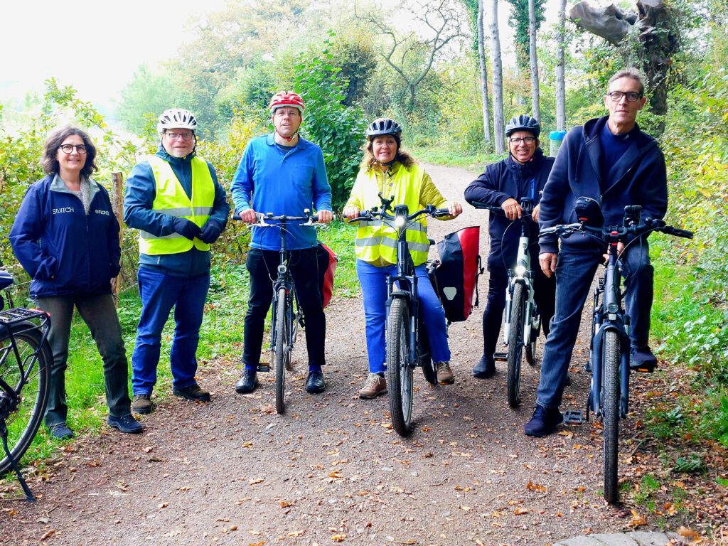 Foto der Teilnehmer:innen der Radtour vom 11. Oktober 2025